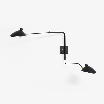 Adjustable Arm Wall Lamp Sconce | Modern Swing Arm Wall Light for Bedroom