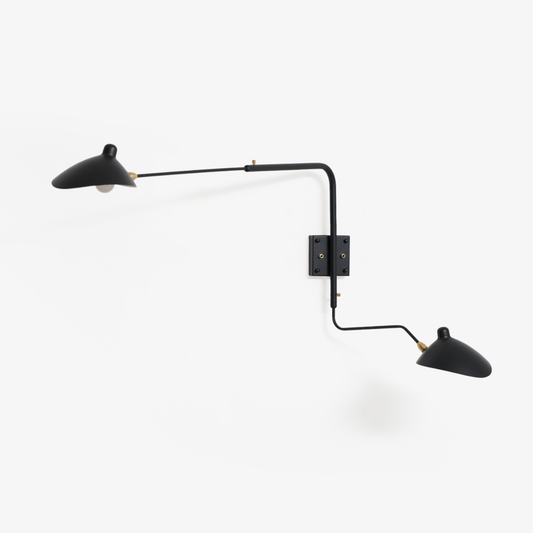 Adjustable Arm Wall Lamp Sconce | Modern Swing Arm Wall Light for Bedroom