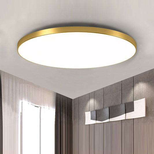 Minimalist Round LED Ceiling Light | Modern Living Room Bedroom Ceiling Lamp