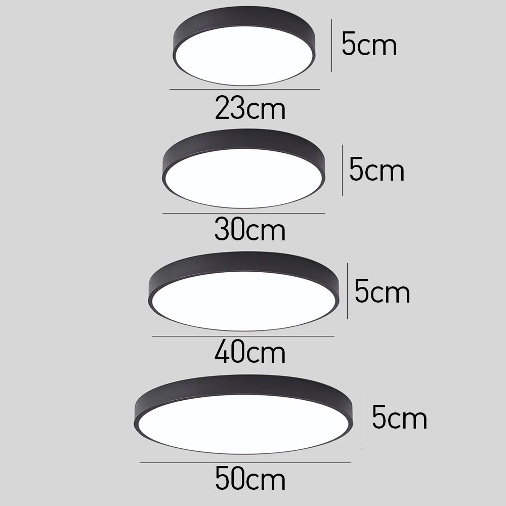Recessed Round LED Ceiling Light | Modern Bedroom Living Room Ceiling Lamp