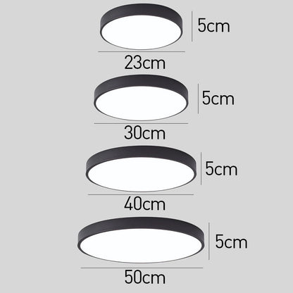 Recessed Round LED Ceiling Light | Modern Bedroom Living Room Ceiling Lamp