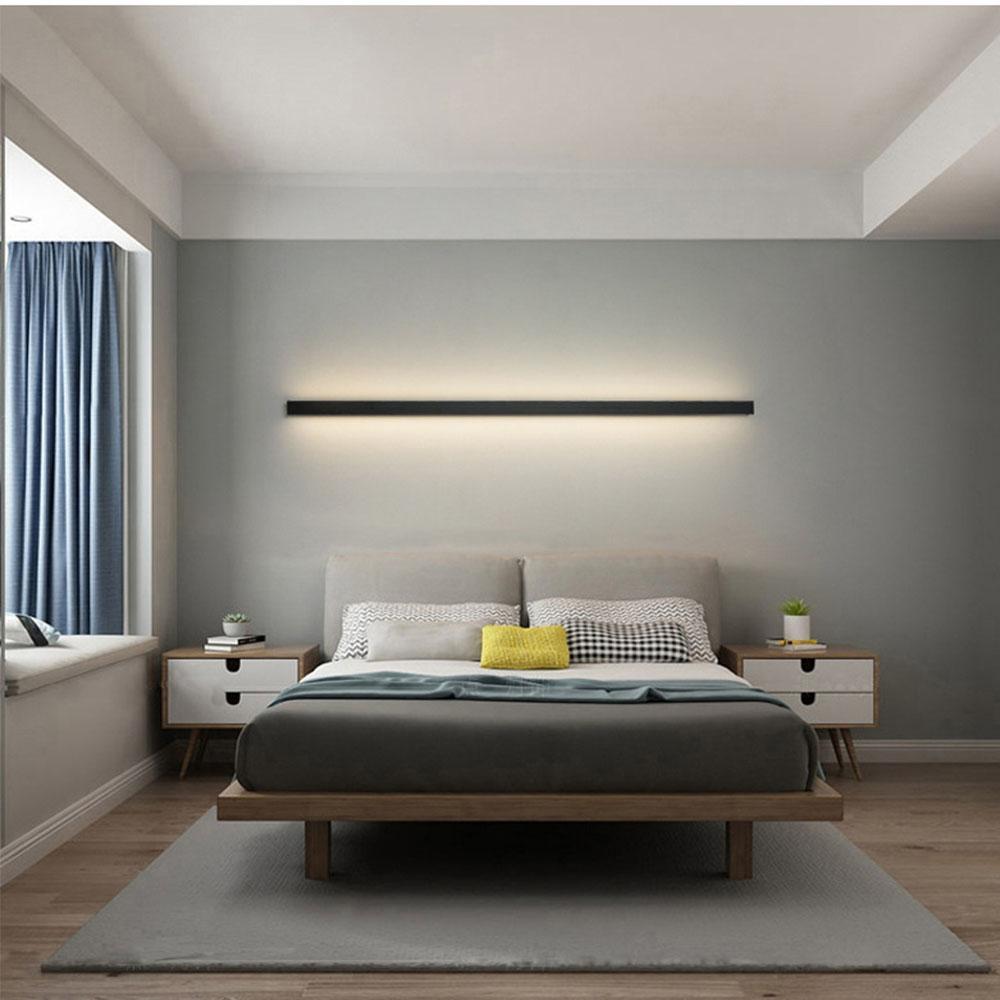 Outdoor LED Linear Wall Lamp for Porch and Facade | Modern Waterproof Wall Light