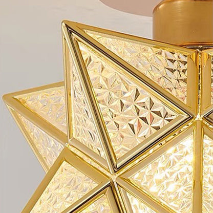 Modern Star Ceiling Light Fixture | Decorative Flush Mount Lamp for Bedroom and Hallway