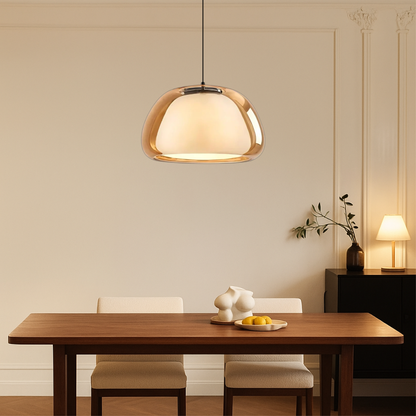 Modern Glass Pendant Light | Minimalist Ceiling Lamp for Kitchen and Dining
