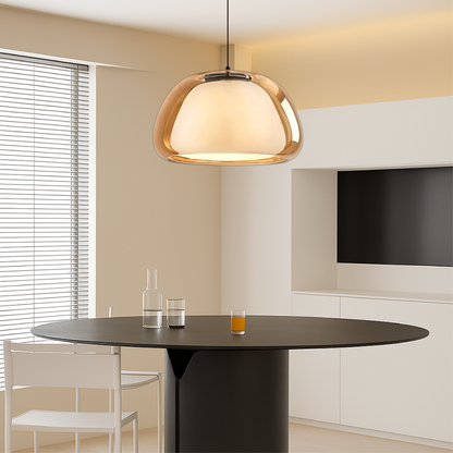 Modern Glass Pendant Light | Minimalist Ceiling Lamp for Kitchen and Dining