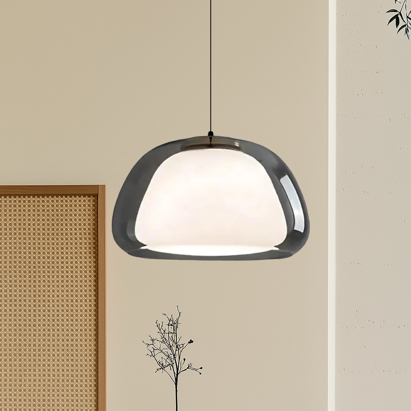 Modern Glass Pendant Light | Minimalist Ceiling Lamp for Kitchen and Dining