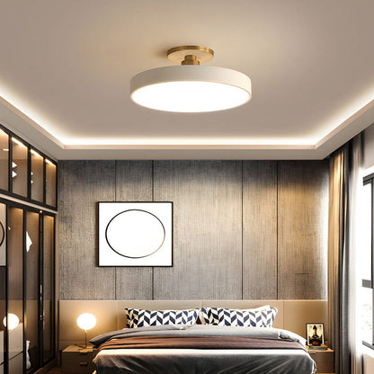 Round Modern LED Ceiling Light | Elegant Bedroom Living Room Ceiling Lamp