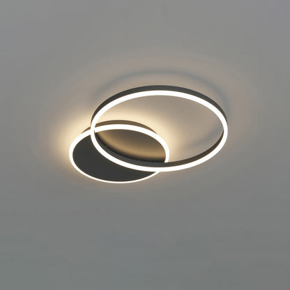 Modern Circular LED Flush Mount Ceiling Light | Luxury Low Profile Chandelier Lamp