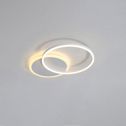 Modern Circular LED Flush Mount Ceiling Light | Luxury Low Profile Chandelier Lamp