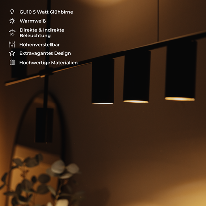 Modern Cylinder LED Pendant Light | Minimalist Dining Room Ceiling Lamp