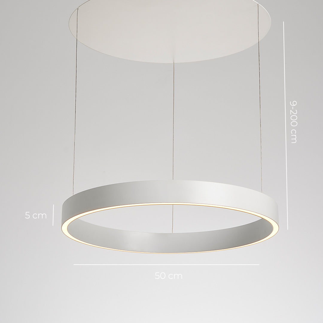 Round LED Ring Ceiling Light | Modern Dining Room Kitchen Chandelier Lamp