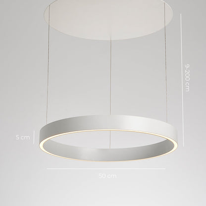 Round LED Ring Ceiling Light | Modern Dining Room Kitchen Chandelier Lamp