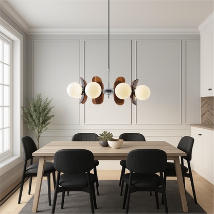 Bauhaus Chandelier for Dining Room | Modern LED Ceiling Light