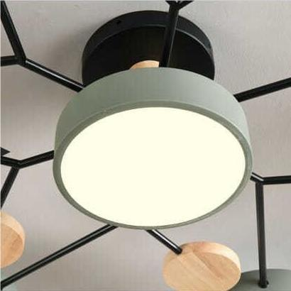 Modern Circular LED Ceiling Light | Contemporary Bedroom Living Room Lamp