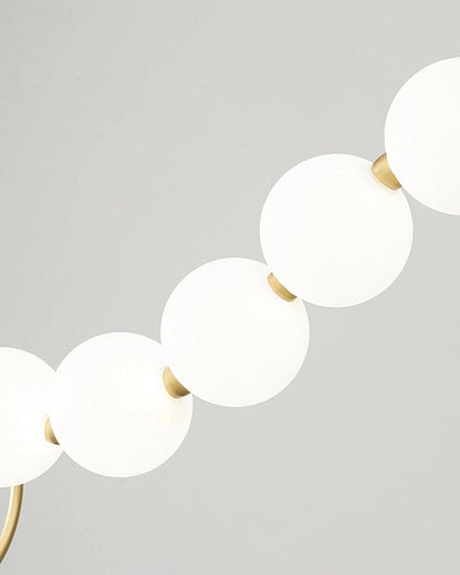Modern Pearl Globe Chandelier Ceiling Light | Elegant Pendant Lamp for Dining Room