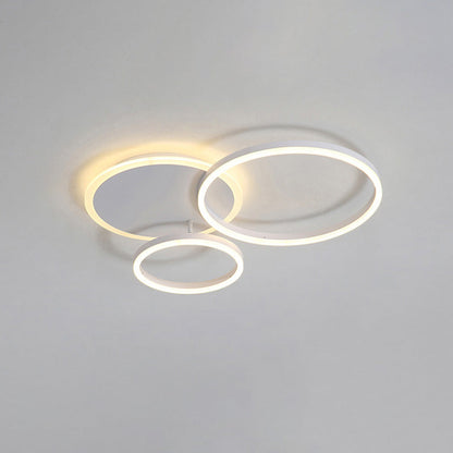 Modern Circular LED Flush Mount Ceiling Light | Luxury Low Profile Chandelier Lamp