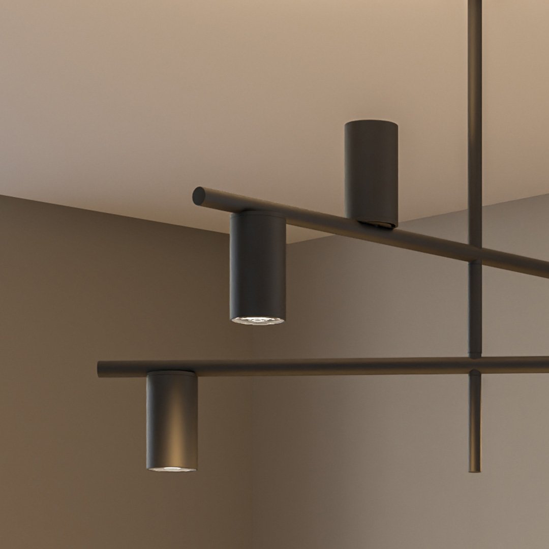 Modern Cylinder LED Ceiling Light | Contemporary Bedroom Living Room Ceiling Lamp