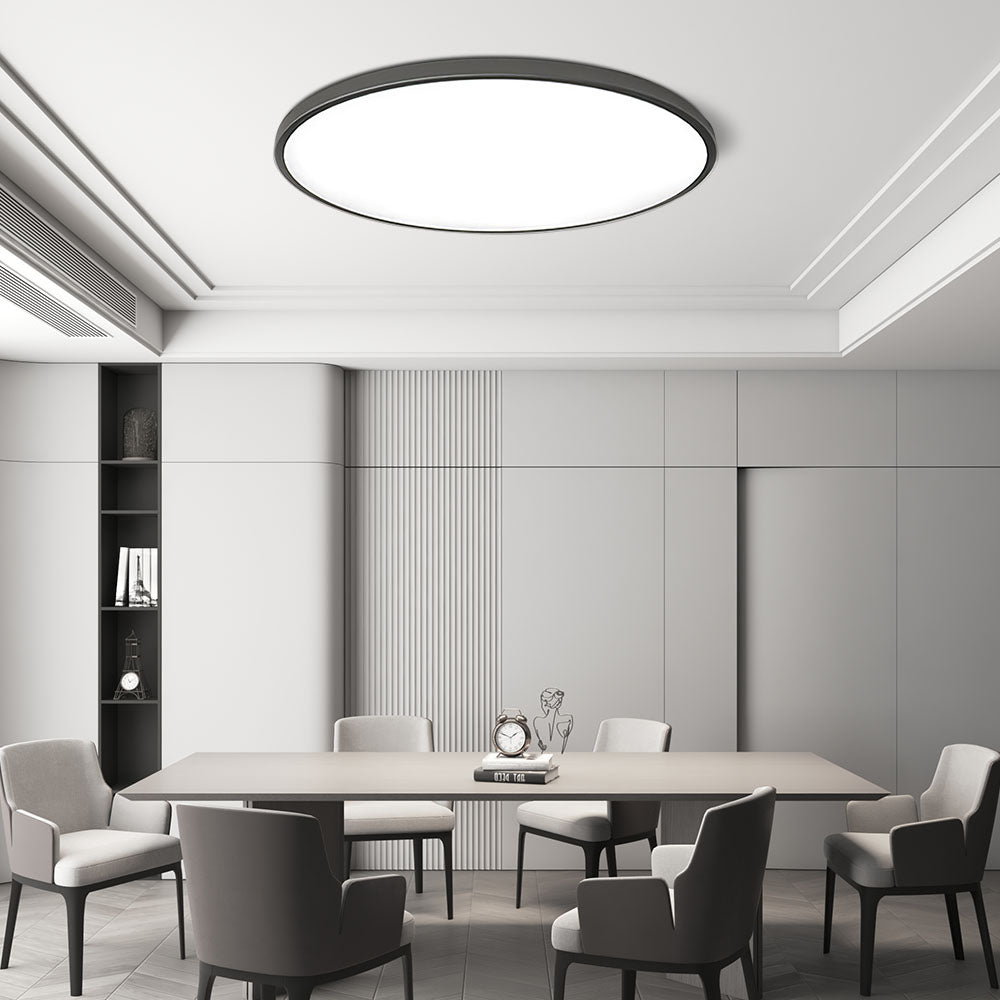 Minimalist Round LED Ceiling Light | Modern Living Room Bedroom Ceiling Lamp