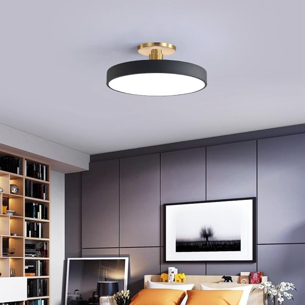 Round Modern LED Ceiling Light | Elegant Bedroom Living Room Ceiling Lamp