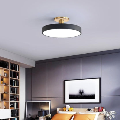 Round Modern LED Ceiling Light | Elegant Bedroom Living Room Ceiling Lamp