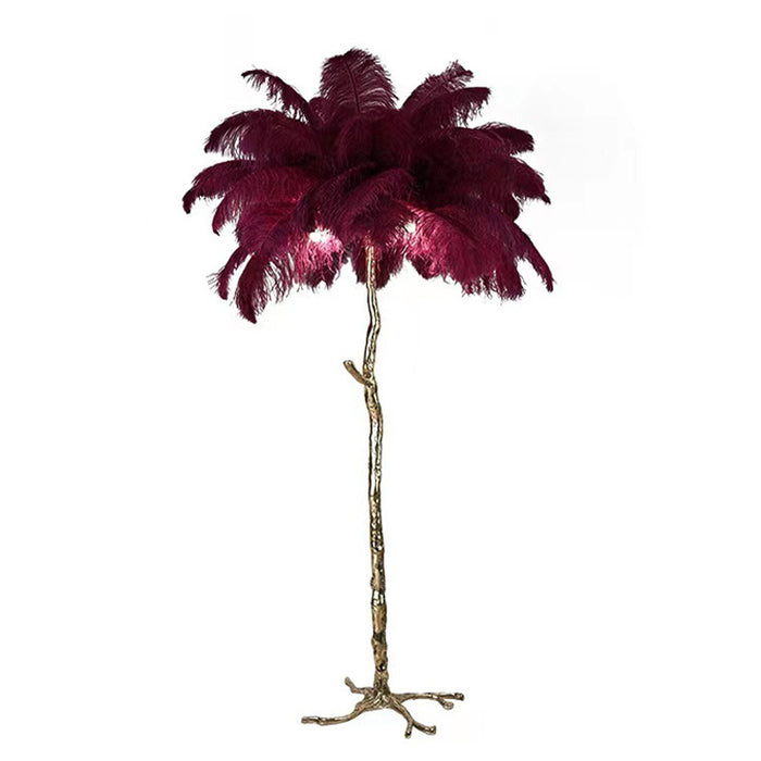 Luxury Feather Floor Lamp in Nordic Style | Decorative Standing Light for Living Room