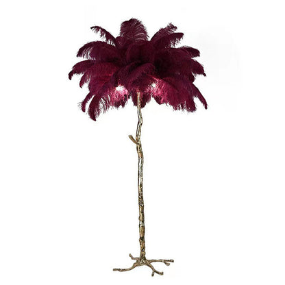 Luxury Feather Floor Lamp in Nordic Style | Decorative Standing Light for Living Room