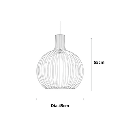 Wooden Pendant Ceiling Lamp | Modern Scandinavian Style