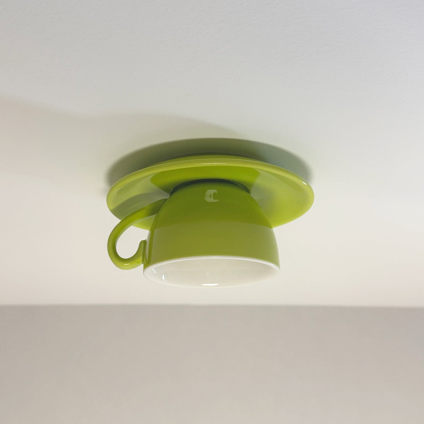 Ceramic Cup Style Flush Mount Ceiling Light | Modern Decorative Lamp