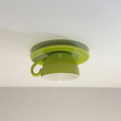 Ceramic Cup Style Flush Mount Ceiling Light | Modern Decorative Lamp