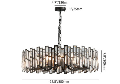 Modern Crystal Chandelier for Dining Room | Elegant Ceiling Light Fixture