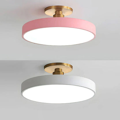 Round Modern LED Ceiling Light | Elegant Bedroom Living Room Ceiling Lamp