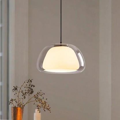 Modern Glass Pendant Light | Minimalist Ceiling Lamp for Kitchen and Dining