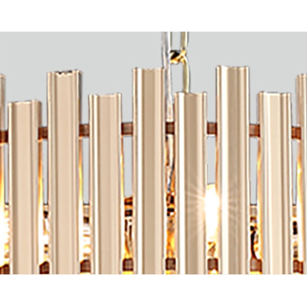 Modern Gold Crystal Chandelier for Dining Room | Elegant Ceiling Light