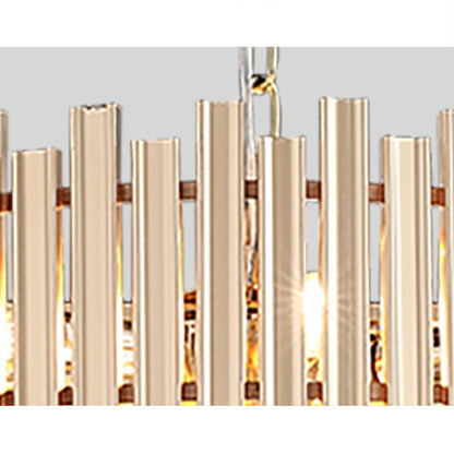 Modern Gold Crystal Chandelier for Dining Room | Elegant Ceiling Light