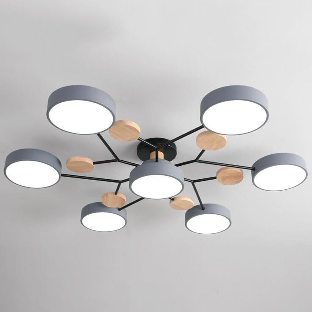 Modern Circular LED Ceiling Light | Contemporary Bedroom Living Room Lamp