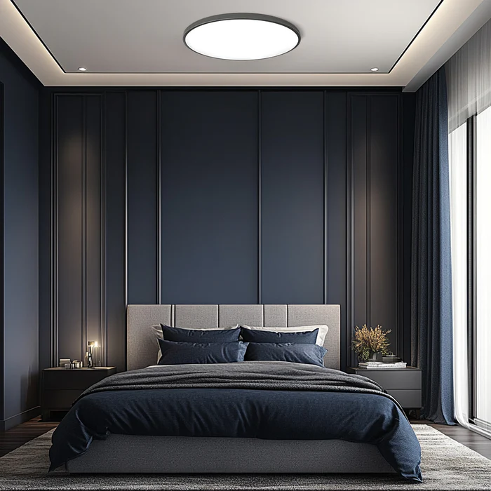 Round Modern LED Ceiling Light | Minimalist Bedroom Living Room Ceiling Lamp
