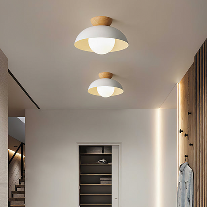 Modern Semi Flush Mount Ceiling Light for Living Room | Minimalist LED Ceiling Lamp
