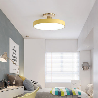 Round Modern LED Ceiling Light | Elegant Bedroom Living Room Ceiling Lamp