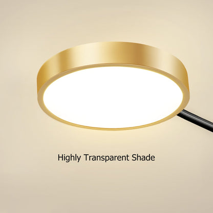 Modern Nordic LED Ring Chandelier | Semi-Flush Ceiling Light Fixture