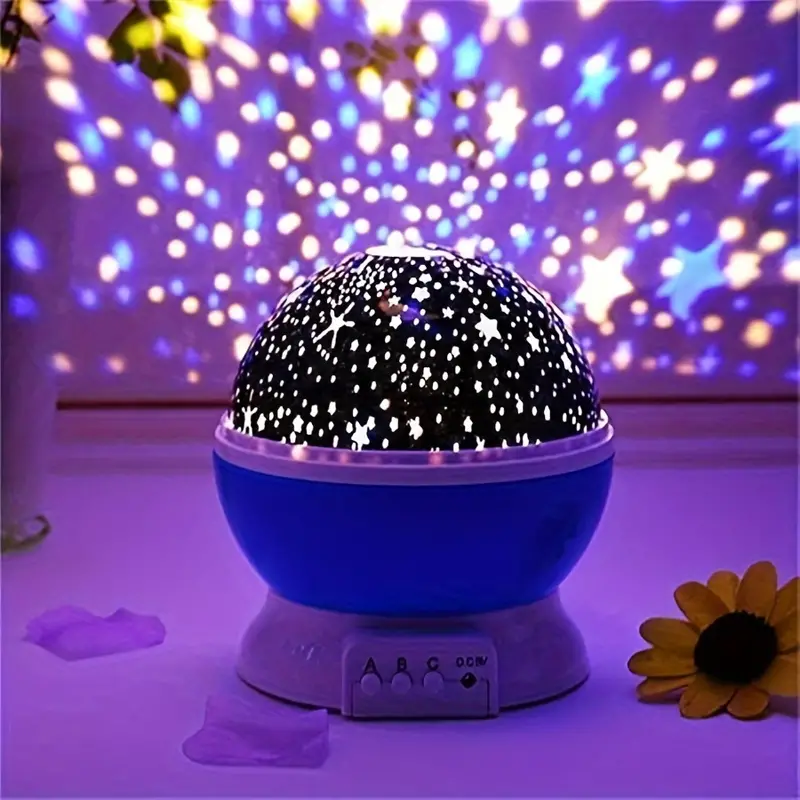 Rechargeable Star Projector LED Night Lamp for Kids | Colourful Bedside Light
