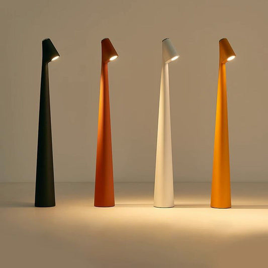 Rechargeable Nordic LED Table Lamp with Touch Dimmer | Modern Bedside Light
