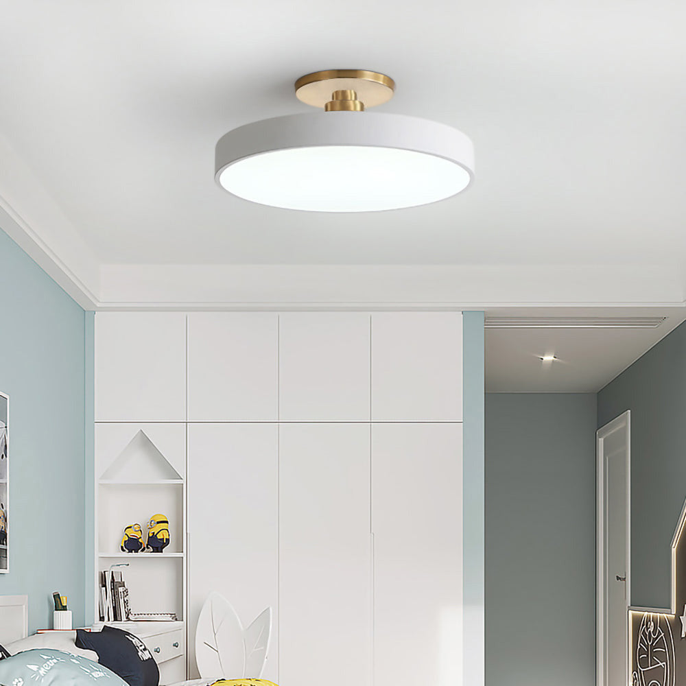 Round Modern LED Ceiling Light | Elegant Bedroom Living Room Ceiling Lamp