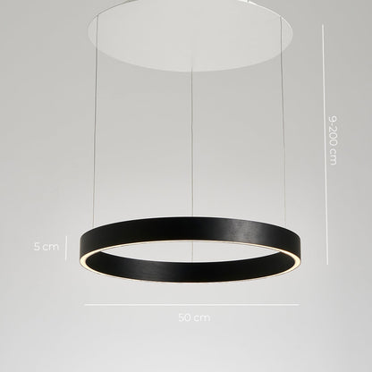 Round LED Ring Ceiling Light | Modern Dining Room Kitchen Chandelier Lamp