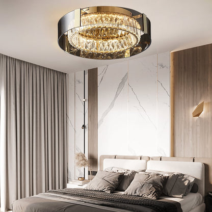 Luxury Crystal LED Chandelier with Remote | Modern Dimmable Ceiling Light