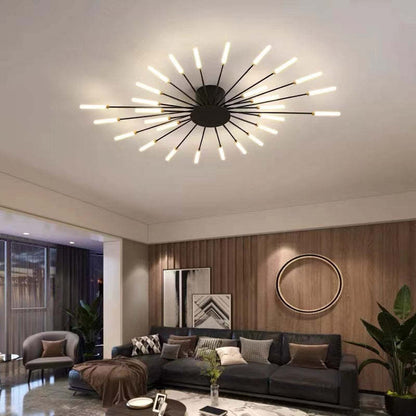 Modern Fireworks Flush Mount LED Ceiling Light | Decorative Living Room Lamp