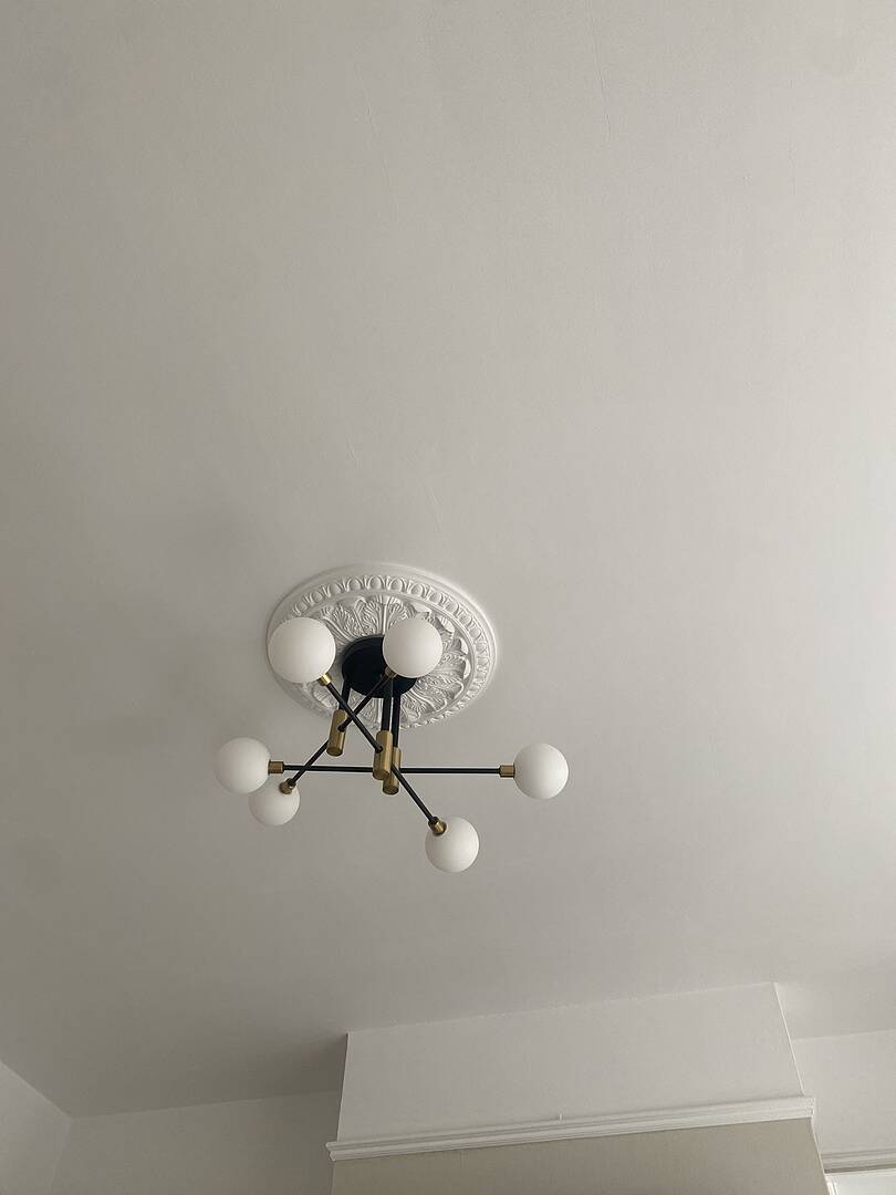 Mid-Century Modern Light Globe Chandelier | Semi-Flush Ceiling Light