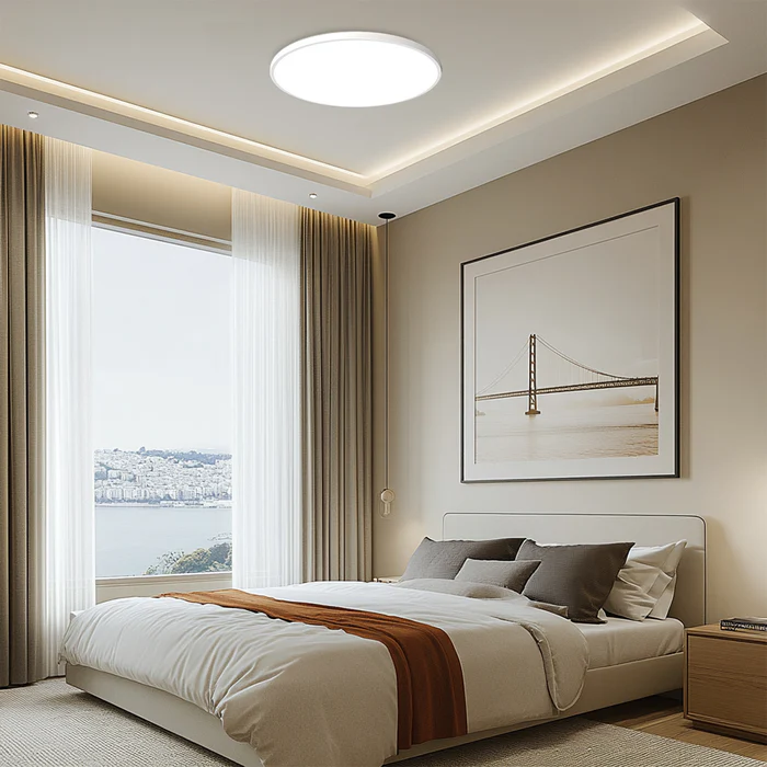 Minimalist Round LED Ceiling Light | Modern Bedroom Living Room Ceiling Lamp