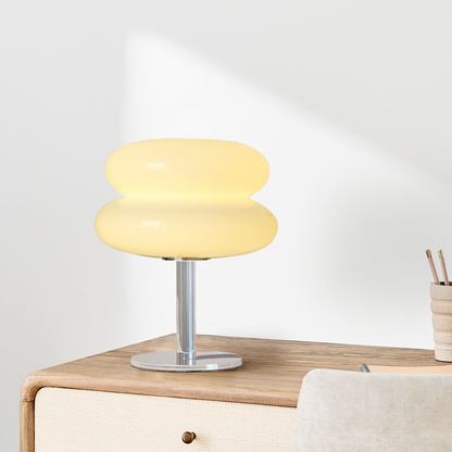 Bauhaus Minimalist Glass Table Lamp for Bedroom and Living Room | Modern Desk Lamp