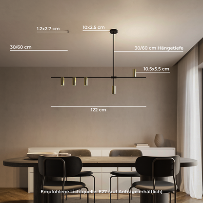 Modern Cylinder LED Pendant Light | Minimalist Dining Room Ceiling Lamp