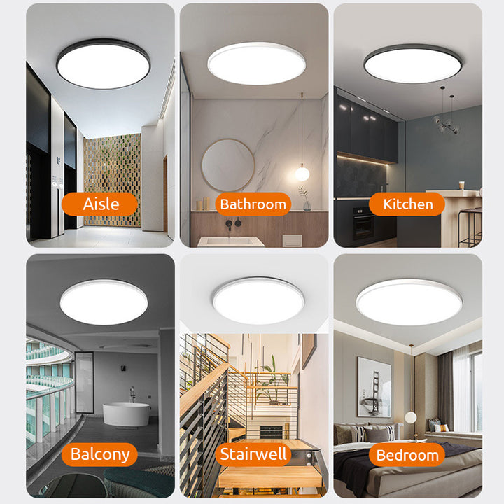 Round Modern LED Ceiling Light | Minimalist Bedroom Living Room Ceiling Lamp